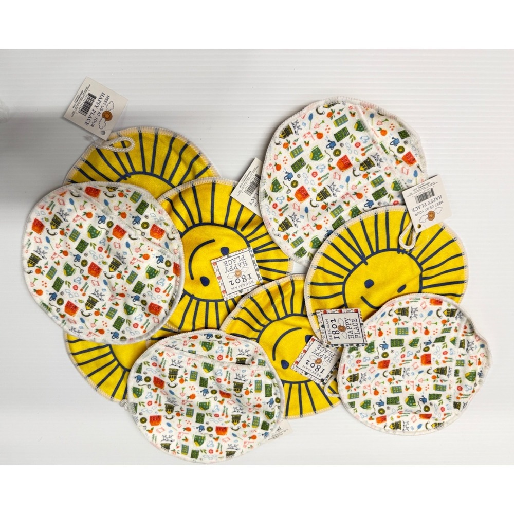 Beekman 1802 Happy Place Microfiber Cleaning Cloth Pads Set Of‎ 10 NWTS